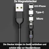 Magnet Ladekabel für Samsung iPhone Huawei 2 Meter Produktbild-Vorschau 8
