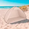 XL Pop-Up Strandmuschel Strandzelt Zelt Tasche Beige Produktbild-Vorschau 1