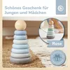 Bieco Stapelturm Baby Holz | 19 cm | Steckspiel ab 1 Jahr | Produktbild-Vorschau 6