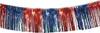 10m Bunte Fransengirlande (Rot-Blau) Produktbild-Vorschau 1