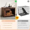 GOPLUS Hundekäfig Holz, Hundebox für Zuhause mit Produktbild-Vorschau 2