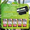 A BioGreen product, a heater, is shown hanging, with promotional text and awards displayed below. Produktbild-Vorschau