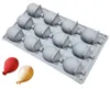 GKA 3D Silikon Silikonform Backform 12 Luftballons Produktbild-Vorschau 2