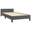 vidaXL Bettgestell mit Kopfteil Dunkelgrau 80x200 cm Samt - Produktbild-Vorschau 6