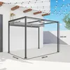 Pergola ca. 3x2m Garten Pavillon Terrassendachung Metall Produktbild-Vorschau 2