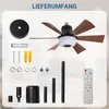 52CM LED Deckenventilator mit Beleuchtung E27 RGB Musik Produktbild-Vorschau 16