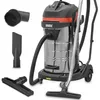 A HECHT 8380 Industriesauger with accessories is displayed against a white background. Produktbild-Vorschau