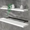 CASARIA® Étagère murale flottante blanche 110 cm MDF Voir les images du produit 1
