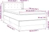 vidaXL Boxspringbett mit Matratze Dunkelgrau 90x190 cm Samt Produktbild-Vorschau 6
