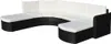 vidaXL 4-tlg. Garten-Lounge-Set mit Auflagen Poly Rattan Produktbild-Vorschau 6
