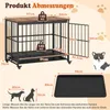 COSTWAY 97x64x75 cm klec pro psy, skládací, bouda pro psy s Náhled obrázku produktu 3