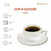 Tasse à cappuccino Wilmax avec soucoupe, 170 ml, porcelaine Voir les images du produit 3