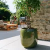 Doniczka ceramiczna Provencelia SOCRATE Tropikalna zieleń, Podgląd zdjęcia produktu 3