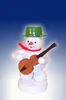Schneemann Musikant mit Gitarre (8cm) von Zenker Volkskunst Produktbild-Vorschau 1