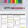Abwischbarer Wandkalender 2026 A4 - "Grau" Jahresplaner Produktbild-Vorschau 6