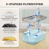 Fontaine à eau pour chat PawHut 3,2 L avec pompe et filtre Voir les images du produit 7