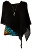 Lagenlook Poncho, Leichter Poncho, Pixi Poncho - Schwarz, Produktbild-Vorschau 2