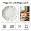 Piatto in porcellana bianco crema 15 cm – Piatto con bordo Anteprima dell’immagine prodotto 1
