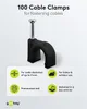 Goobay 64682 Morsetto per cavi 9 mm, nero, 9 mm - Fissaggio Anteprima dell’immagine prodotto 3