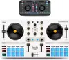 A DJ controller and a smartphone displaying DJ software are shown on a white background. Anteprima dell’immagine prodotto