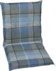 A chair cushion with a plaid pattern. Produktbild-Vorschau