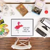 Mr. & Mrs. Panda Schreibtischunterlage Flamingo Yoga - Weiß Produktbild-Vorschau 3