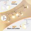 ZMH faretto da soffitto 6 fiamme lampada da soffitto Anteprima dell’immagine prodotto 2