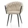 A modern accent chair against a white background. Podgląd zdjęcia produktu