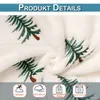 Weihnachtsdecke Plüsch Stickerei Kuscheldecke Winter Produktbild-Vorschau 4