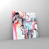 Bilder auf glas - Zebra Tiere Natur bunte - 60x60cm - Produktbild-Vorschau 4