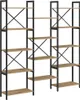 vidaXL Boekenkast, 156 x 25 x 167 cm, houtvezel, Productafbeelding-voorbeeld 1