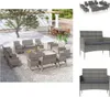 vidaXL 16-tlg. Garten-Lounge-Set mit Auflagen Poly Rattan Produktbild-Vorschau 1