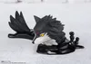 A figurine of a black wolf with yellow eyes and red markings on its forehead, emerging from a black, viscous substance. The wolf has black, wing-like structures behind its head. Produktbild-Vorschau