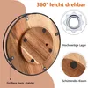 Rundes drehregal holz 26cm,Gewürzregale Rund Küchenregal Produktbild-Vorschau 5
