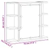 vidaXL Zrcadlová skříňka s LED Sonoma dub 70x16,5x60 cm Náhled obrázku produktu 6