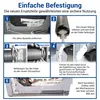 An instructional diagram showing how to replace a door hinge spring and cable for a dishwasher. Produktbild-Vorschau