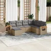 The Living Store 7-tlg. Garten-Sofagarnitur mit Kissen Produktbild-Vorschau 2