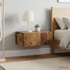 vidaXL, comodino da parete, 2 pezzi, legno di recupero, 49 Anteprima dell’immagine prodotto 4