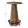 Tribesigns Table de bar, table haute ronde de 95 cm pour Voir les images du produit 2