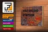 Holzschild London 18x12cm Waterloo Station SE1 Produktbild-Vorschau 3