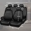 9-teiliger Autositzbezug aus Kunstleder, universeller Produktbild-Vorschau 4