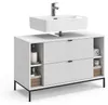 Waschbeckenunterschrank Vicco Eliza Weiß 100 x 63 cm mit 2 Produktbild-Vorschau 6
