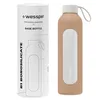 Wessper Trinkflasche aus Glas mit Silikonhülle – 1 L – mit Produktbild-Vorschau 1