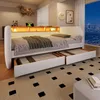 MODFU Lit Banquette Ado/Enfant 140x190 cm avec Éclairage Voir les images du produit 2