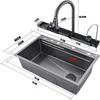 Küchenspüle Nano Innovative Küchenspüle Graphit 75 x 46 cm Produktbild-Vorschau 8