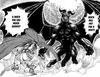 A manga panel depicting a battle between a warrior and a demon. Náhled obrázku produktu