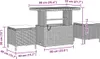 Garten-Sofa-Set 10 pcs Schwarz Poly-Rattan Produktbild-Vorschau 9