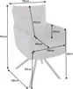riess-ambiente Drehbarer Design Stuhl BIG GEORGE champagner Produktbild-Vorschau 7