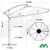 Parasol tarasowy ogrodowy balkonowy na patio taras ogród Podgląd zdjęcia produktu 2