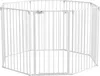 A white, octagonal pet playpen is shown against a white background. Produktbild-Vorschau
